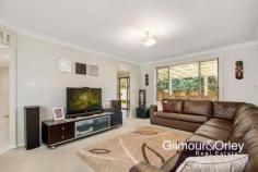  17 Angara Circuit GLENWOOD NSW 2768 Nestled in a whisper-quiet neighbourhood amongst other quality homes, this well presented dual level residence combines carefree family living with a wonderfully convenient location handy to well-regarded schools and transport options. Designed with a focus on the needs of growing families, it offers a choice of open plan living zones, ample sized kitchen with new oven & gas cook top, good-sized master with updated ensuite and a selection of quality inclusions such as plantation shutters and ducted air-conditioning to all upper level rooms. A generous family room flows out to expansive all-weather alfresco dining set amongst established low maintenance gardens - simply perfect for relaxed entertaining no matter what the season. Ready to move in and enjoy, the home falls within the popular Caddies Creek PS catchment, is just a short stroll to city bus routes, and so handy to both the M2 and M7.   