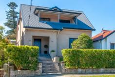  13 Scott St Bronte NSW 2024 Exceptional 5 bedroom family home situated in an elevated position in one of the areas best streets. 
 
Offering a unique rear street access to a double lock up garage and 
enjoying ocean views from the upper level, this stylish residence 
capitalises on its glorious aspect with sundrenched outdoor entertaining
 and living areas. 
 
* 5 double bedrooms plus study/ office 
* 3 beautiful bathrooms including ensuite to master bedroom 
* Open plan living, dining and kitchen area with travertine tiles 
* Additional tv/ rumpus room upstairs 
* Living areas open to luxurious deck & salt water pool 
* Superb entertainers home or just relax poolside 
* Short stroll to Macpherson St shops and 1 minute to Clovelly Public School 
* Gas cooktop, gas hot water, outdoor gas BBQ outlet 
* Rainwater tank 
* Land size 443 sqm 
* Back to base security alarm 
* Wine cellar 
* Quality living in this ultra quiet position! 
 
Council Rates- $2,771.80 pa approx. 
Water Rates- $196.47 pq approx. 