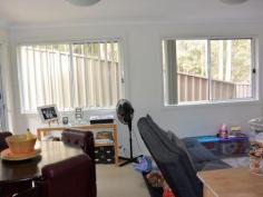 4/8 Heron Close Watanobbi NSW 2259 Don't miss this two year old 3 bedroom townhouse. Approximately 116 SqM comprising 2 bathrooms, 3 toilets, generous living areas and single garage. The quiet cul de sac is close to the bus route and about 2km north of Wyong station. Investors can take advantage of the depreciation of a near new dwelling with great returns of $360 per week and home owners will love the position. A great feature is the generous and fully fenced yard.   Read more at http://wyong.ljhooker.com.au/8C8FNA#0BZdDiVHtjIek4yT.99 