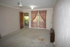 7/30 HACKETT TERRACE Charters Towers Qld 4820  UNIT LIVING WITH ROOM TO MOVE ***EXCLUSIVE AGENCY*** Prime position in a quiet multi unit complex. Unit 7 has the prime corner location. It provides a much larger garden, carport and storage area than other units.  Body corporate fees plus Regional Council rates are only about $62.00 per week. Less if you are a pensioner. The Council gives a very good discount to pensioners on their rates. This Body corp. fee is very low and it includes Insurance and maintenance on the building. (You would only need to have contents insurance.) * 2 Bedrooms with built ins * Open plan Lounge / Dining / Kitchen with Air Con * New Kitchen with tiled floor * Built in Linen * Tiled Bathroom * Security Screens * A lock up shed and storage area.  * Lush private covered courtyard with spa * Strata Title / Body Corporate To take a closer look at this comfortable private unit please phone Sari Ramsay or Kay Dungavell at Jensens Real Estate.   