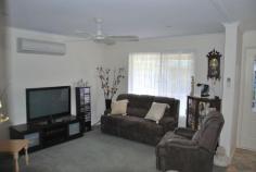 37 Lakeside Drive Oasis Village  Cobram VIC 3644 Very well positioned within the 'Oasis Village' on easy care corner block. Freshly painted interior, new gas oven, lounge with reverse cycle split system air conditioning. Three bedrooms, all with built in robes and ceiling fans. Double lockup carport with auto roller door, side fernery, paved BBQ area, lockup workshop with concrete floor and power, plus 2 gardens sheds.  Immaculate inside and out, and priced to sell! 