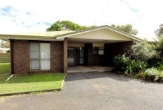  4/30 Wood Street Dalby Qld 4405 AFFORDABLY YOURS IN A GOOD LOCATION 
							Situated in a small unit community sits this attractive 2 bedroom
 brick Unit with rear lane access. You will appreciate the reasonable 
sized side and rear fenced yard with a stamp concrete pergola area to 
relax on + lockup storage cupboard. The unit consists of single 
carport with adjacent entertaining area, 2 good sized bedrooms both with
 built-in robes, generous sized open plan kitchen / Dining and lounge 
area. There are also a reverse cycle air-conditioner unit in the living 
area + ducted evaporative air-conditioning. Ring now to book your private inspection.