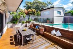  13 Scott St Bronte NSW 2024 Exceptional 5 bedroom family home situated in an elevated position in one of the areas best streets. 
 
Offering a unique rear street access to a double lock up garage and 
enjoying ocean views from the upper level, this stylish residence 
capitalises on its glorious aspect with sundrenched outdoor entertaining
 and living areas. 
 
* 5 double bedrooms plus study/ office 
* 3 beautiful bathrooms including ensuite to master bedroom 
* Open plan living, dining and kitchen area with travertine tiles 
* Additional tv/ rumpus room upstairs 
* Living areas open to luxurious deck & salt water pool 
* Superb entertainers home or just relax poolside 
* Short stroll to Macpherson St shops and 1 minute to Clovelly Public School 
* Gas cooktop, gas hot water, outdoor gas BBQ outlet 
* Rainwater tank 
* Land size 443 sqm 
* Back to base security alarm 
* Wine cellar 
* Quality living in this ultra quiet position! 
 
Council Rates- $2,771.80 pa approx. 
Water Rates- $196.47 pq approx. 