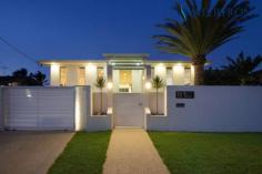  11 Adaluma Ave Buddina QLD 4575 BIG & BOLD IN PREMIER LOCATION
				 Situated in a prime north facing position, this near new contemporary home was built for a large family and is all about size. 
					Situated in a prime north facing position, this near new 
contemporary home is all about size. Set opposite the Mooloolaba Marina 
near the mouth of the Mooloolah River, this is one of the best addresses
 on the Sunshine Coast and offers luxury deep waterfront living at its 
best. 
 
Designed with unique angles and the use of glass to capture an abundance
 of natural light with soaring ceilings that create a feeling of space. 
Indoor and outdoor living integrate on the waterside with huge bi-fold 
doors opening to a covered entertaining space with an elevated roof line
 and seamless glass fencing that compliments the area to take advantage 
of the aspect in this spectacular location. Wide decks flow from the 
vast tiled saltwater pool area over the waterfront, where you can 
entertain under the stars. 
 
There are five bedrooms, all with their own elegant bathrooms and 
spacious walk-in robes, and a separate main bathroom room on the lower 
level. Rich timber stairs lead to the grand master suite on the upper 
level complimented with a luxurious ensuite complete with glass double 
basins and a huge walk-in robe and offers amazing water views to the 
harbour entrance to wake up to every day. 
 
The gourmet kitchen has an open layout, aesthetically pleasing and well 
equipped with Baumatic appliances; double ovens, gas cooktop, microwave 
and Delonghi coffee machine and offers a completely separate large space
 for food preparation complete with a prep sink and walk-in pantry for 
organised storage of appliances and food. 
 
The theatre room with tiered seating is the perfect place to gather 
family and friends to enjoy watching sporting events or the latest 
blockbusters. 