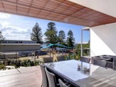  3/1 Avoca Drive Avoca Beach NSW 2251 Lifestyle – Award winning design by celebrated architect Craig 
Rosevear creating interiors that are truly refined and setting a new 
benchmark in the Avoca Beach, only 50 metres from the sand this 
apartment will accommodate the demands of permanent and seasonal living. 
 Accommodation – Two opulent levels caressed by the sound of the surf,
 4 large bedrooms, 2 with en-suites including luxurious master suite, 
3.5 bathrooms, media room, the top level is devoted to in/outdoor 
entertaining with floor to ceiling glass which maximizes the ocean 
views, galley style kitchen is fitted with luxury gaggenau appliances, 
separate bar fridge and icemaker. 
 Features – Classic bespoke materials such as glazed cabinetry, unique
 signature lighting, polished heated concrete floors are featured on 
both levels, ducted air conditioning and wood fire place, the 
combination of the location and design of this fabulous apartment makes 
it look and feel unlike any other development. 