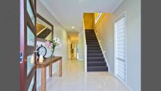  36 Morfontaine Street, North Lakes, QLD 4509 $619,000 Plus Buyers If you are looking for a luxury home that is high spec with designer finishes, low maintenance but still space for everyone (and a very short walk to the golf club), then this one is for YOU !!! This stunning home boast 4 great sized bedrooms plus study nook, multiple living areas including: dining, lounge and sitting + bonus upstairs TV area..... Not to mention GOLF frontage, private yard + swimming POOL.... does life get any better than this ??? Other notable features of this beautiful home include: - Views across the park to the golf course from an oversized alfresco entertaining area - Resort style in-ground pool - Designer kitchen with 900mm freestanding gas cooker + matching 900mm range hood and dishwasher, stone bench tops and glass splashback PLUS walk in pantry - Sliding wooden doors that open from both the lounge and meals area onto the alfresco - Large rear master bedroom with designer ensuite, stone bench tops and "his and hers" robes - Three further spacious bedrooms with robes + study nook 