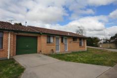  3/23-29 Wakeford St Orange NSW 2800 INVESTORS TAKE NOTE!! • Tenanted with a rent return at $180p/w • 2 bedrooms both with BIR • Freshly painted throughout • Large lounge/dining • SLUG • Internal laundry • Strata complex of 6 units • Close to town and schools • Great investment opportunity  • Opportunity to put your own touch on the property Strata rates approximately $370/quarter Council rates approximately $384/quarter Property: 	 Unit Bedrooms: 	 2 Bathrooms: 	 1 Parking: 	 1 Council: 	 Orange 