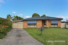 17 Horatio Place Plumpton NSW 2761 Be quick to inspect this well presented three bedroom family home located in quiet cul-de-sac street in a highly sought after location. This lovely home is sitting on fantastic 626sqm block and features -Built-ins to all rooms -Tiled open plan lounge and dining with fire place -Renovated kitchen with gas facility -Enclosed sun room -Fully tiled bathroom with separate toilet -Two reverse cycle a/c units to lounge and main bedroom -Double garage with home office and 2nd toilet -New driveway with big pergola area -Fully fenced landscaped backyard 
