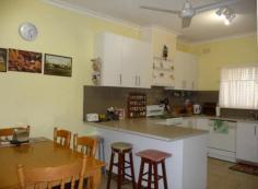  7 Civic Ave Echuca VIC 3564 $265,000  * 3 Bedrooms with ceiling fans, built in robes & Blinds, plus 2 have a R/C Split System Air Conditioner * Polished timber floors from the Entry Hallway through to the comfortable Living Room which also has an Air Conditioner and Gas Heating * Tiled Meals Area & neat Kitchen with Gas Cooking, Dishwasher & Pantry Cupboard. * Undercover Rear Patio and Lined Storeroom * Low Maintenance established garden * Double length carport and Garage/Shed 