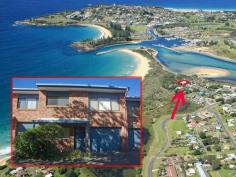  Bermagui NSW 2546 All the convenience of townhouse living plus the wonder of fronting onto an extensive beachfront reserve.  Stroll through a sand dune ecosystem to the secluded Moorehead’s Beach.  This townhouse offers a wonderful front deck to enjoy ocean, Bermagui harbour and nature reserve views.  The 2 storey townhouse offers 3 bedrooms, 2 bathrooms and an open plan living space with skylight windows and sliding doors opening onto the front deck.  Enjoy beautiful beach walks or a short stroll for a coffee from the idyllic location and a feeling of intimacy with the natural environment. 