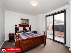  1/1 Sunlander Drive Currambine WA 6028 SUNLANDER SPECIAL Perfectly located just a short walk from the Currambine Train Station and situated in a luxurious, resort style, secure and well maintained complex is this spacious and modern 1 bedroom, 1 bathroom ground floor apartment which is currently tenanted at $360 per week until March 2015. This wonderful apartment is bigger than usual and features a tiled entrance that leads into a spacious open plan living and meals area, which opens up further via a sliding patio door that leads out to a large paved private L shaped courtyard, which is just perfect for relaxing or entertaining, during one of Perth's beautiful summer evenings.  The modern and well appointed kitchen features both below bench and overhead cupboards, a microwave and refrigerator recess, plenty of bench space and comes complete with stainless steel appliances including an under bench electric oven, range hood, electric cook top and space for a dishwasher. Off of the hallway and to the right you will find a double door, shelved linen press and the modern bathroom with large shower, vanity with storage and the New York style laundry including a wall mounted clothes drier, laundry trough and space for . General Features Property Type: Apartment Bedrooms: 1 Bathrooms: 1 Indoor Features Intercom Outdoor Features Carport Spaces: 1 Other Features Close to transport/shops/school/park, $309,000 - $329,000 