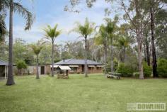  16 Abercrombie Road Medowie NSW 2318 SPACE TO GROW....ROOM TO MOVE! An exceptionally quiet one acre (4059)m2 level lot featuring a surprisingly roomy three bedroom home with extra living/bedroom space available. - Quality colonial style timber kitchen - Three living areas, air conditioning and fireplace - Two bathrooms and three toilets, one recently renovated - Spacious covered external breezeway/BBQ leading to lined double garage with services - Alternative second laundry including shower and toilet - Separate double garage and carport spaces Peaceful acreage lifestyle. View Sold Properties for this Location View Auction Results General Features Property Type: House Bedrooms: 3 Bathrooms: 3 Land Size: 0.41ha (1.00 acre) (approx) Outdoor Features Garage Spaces: 2 $505,000 