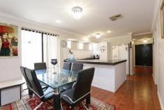  161 Nicholson Rd Lynwood WA 6147 FIXED DATE SALE OFFERS CLOSE SUNDAY 16/11/2014 5:00PM SHARP UNLESS SOLD PRIOR Be the first to view this convenient, attractive and safe family home! No more spending the weekends doing chores in the garden or mowing lawns! Instead, spend the time with family and friends and live life the way it should be lived. Enjoy plenty of dining in the open plan kitchen/dining area and watch your friends and family be impressed with the styling of this lovely home. If it's time to yourself you need, read a book or watch your favourite show in the relaxing atmosphere of the separate lounge room. When you buy this property you will be situated in a great location, only 5 minutes from Carousel Shopping Complex, 3 minutes to Roe Highway and a 10 minute walk to an abundance of local shopping centres! Got kids? The local primary school is only a 5 minute walk.  Property features: - Evaporative air conditioning - Separate lounge room - Main bedroom with ensuite and walk in wardrobe - 3 additional bedrooms, 2 with built in wardrobes - Alarm system - Security windows - Low maintenance block - Green title - Stylish decorations throughout - Separate toilet  - Great location- Close to schools, shops and Roe Highway The features of this property are plenty, make sure you come and take a look for yourself!   