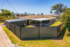  39 Ashbourne Terrace Biggera Waters QLD 4216 Solid Brick 'n' Tile Home on 617m2 Res B Duplex Block! This solid brick and tile family home with an elevated position in a quiet street is an ideal renovation project or to just hang onto for future development. Offering four spacious bedrooms, three of which have built-in robes there is plenty of space for the whole family. The super-sized master bedroom, which is air-conditioned has a walk-in robe as well as a large ensuite with a bath. The fully tiled kitchen is the centrepiece of the home and is adjacent to the large casual dining area which opens up to the massive undercover area making entertaining a pleasure! There is a lot of bench space and plenty of cupboards as well! The living room is exceptional in size and has a multitude of windows to offer natural light as well as those cooling afternoon sea breezes to keep you comfortable. There is even a separate dining room for those more formal occasions! The home also comes with security doors and screens on most windows, solar hot water and sunlights to keep energy costs low. The yard is fully fenced and there is plenty of room for the kids to kick a ball or play with the family pet, and there is even side access for boat or trailer . General Features Property Type: House Bedrooms: 4 Bathrooms: 2 Land Size: 617 m² (approx) Outdoor Features Garage Spaces: 1 Other Features Property Type: Land, House $580,000 