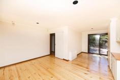  63 Dugdale St Cook ACT 2614 "Blank Canvas Single Level Townhouse" Looking for investing in your own two bedroom townhouse ? Looking at down-sizing, all on one level ? Looking as a first home owner ? Look no further, we have the perfect solution. This single level, two bedroom townhouse is awaiting the shrewd buyer, who wishes to add their creative touch and flair. Freshly painted, newly lacquered pine floors, well designed and equipped kitchen, are only a few of the surprises that await your imagination. Inspection a must for those who know the benefits of Cook. Open plan kitchen lounge dining rooms. Well appointed kitchen with Miele 45cm dishwasher, Miele combination oven / microwave and a Fisher & Paykel fridge / freezer. Original bathroom with shower and bath Brand new Fujitsu inverter heating and cooling system. Single garage with separate laundry. Leafy and private paved courtyard. Quiet complex in bush surroundings. Inspect today and discover why Cook continues to be one of Belconnen's most desirable suburbs - you could even sell the car given the close proximity to the Jamison Plaza and short bus/bike trip to North Canberra's major facilities including CISAC, Canberra University, ANU and the Belconnen Town Centre. Other features: Built-In Wardrobes,Close to Schools,Close to Shops,Close to Transport,Garden 