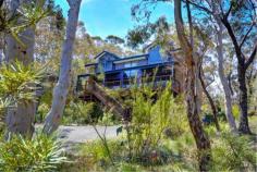  5 Centennial Glen Rd Blackheath NSW 2785 Feel immediately at home as you step into this beautiful property, designed to make the very best of its peaceful bushland location. Windows are a great feature of this gorgeous home, flooding the space with light and offering picturesque outlooks from every one of treetops & bushscapes. From the tiled spacious entry to the sandstone feature wall in the living room, wide board hardwood floors, generous kitchen with large pantry, soaring windows, spa bath, central & slow combustion heating - it's obvious comfort & beauty has not been left to chance here. And there are outdoor spaces for all the seasons with decks on both sides, the front one catching the sunsets. Upstairs the three bedrooms and a bathroom are delightful with vaulted ceilings and large dormer windows and window benches. There is a large lock up garage, heaps of storage space and the scribbly gum bush garden is low maintenance. All this peace & beauty is within 20 minutes walk from town and in close proximity to some of the most magnificent bush walks & climbing spots in Blackheath! 