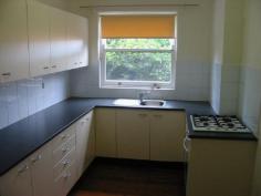 Well presented 2 bedroom apartment with, eat-in kitchen, combined 
lounge and dining. Shared laundry with space for own machine. Located 
on ground floor of a small block in quiet location. Bus at door and 
walk to local shops. Good access to city. 
Main bedroom with Built-in robe, Eat-in kitchen, Shared laundry, Ground 
floor, Small block, Quiet location, Bus at door, Walk shops, Good access
 to city 
Available 6/12/14
