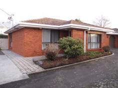  1/27 Ronald Street DEVONPORT, TAS 7310 "GREAT DOWNSIZER OR INVESTMENT" * 2 bedroom brick and tile unit* Open plan living areas* Thermostatically controlled electric heating* Remote control garage with internal access* Separate laundry area with good cupboard space* Easy to maintain landscaped garden* Sunny north facing aspect* One of only 2 on the block* Nice and close to Fourways shopping centre   
