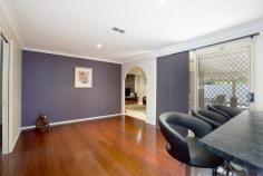  12 Miles Franklin Close, Glenmore Park NSW 2745 STYLE: Edgewood Homes. RESIDENCE: 4 bedrooms, built-in robes to all, ensuite to master plus a walk-in robe, formal lounge, separate formal dining, family room, rumpus and a double garage. FEATURES: Located in a quiet cul-de-sac in the early stages of Glenmore Park, this has all the features of a true family home. Formal & informal living areas, renovated kitchen with gas appliances and dishwasher, ducted air conditioning throughout, spa to ensuite, floating timber floors to main areas and plantation shutters to the front of the home. Externally there is a sparkling inground pool and a huge pergola to entertain all your family and friends. THIS HOME CATERS FOR THE WHOLE FAMILY, SO DON’T MISS OUT! - See more at: http://www.glenmoreparkrealty.com.au/listings/residential_sale-297536-glenmore-park#sthash.UlkCwCWh.dpuf Offers over $649,000 