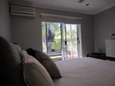 1/11 Bridge Road, Mackay, QLD, 4740 Located only footsteps to the beach....  2 Bedrooms with large built in's (main with aircon and TV)  Large open plan living  Large bathroom and seperate toilet  Tiles and fans throughout  Private outdoor entertaining area overlooking pool  Own entrance to pool area, just steps from the outdoor area  Secure quiet area of complex, no stairs.  Lock up garage with laundry and shoppers entrance  Additional parking bay at doorstep  Tastefully furnished with quality furnishings and whitegoods, please note no linen supplied Price  $450 pw  