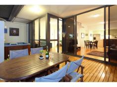  420 Queen St, Brisbane City, Qld 4000 Unique in its design and features, this 108m2 - 2 bedroom, 2 bathroom apartment is lined with high ceilings and perfectly polished Tasmanian Oak flooring which lead through full-length glass sliding doors out to a HUGE timber deck including a large personal SPA and Built-In BBQ - all overlooking the beautiful Brisbane River to the Story Bridge beyond. The superb full-sized kitchen with glass splash backs, double sinks and deep cupboards are akin to the finishes of the skyhomes. With generous car-parking and storage spaces included, you will have room to house the spare furniture and / or tools - keeping the apartment uncluttered without shedding all those precious things......... 