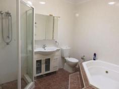  2/54 Boronia Road Greenacre NSW 2190 OFFERS OVER $599,000 Spacious Full Brick Villa Villa - Property ID: 755083 Full brick 3 bedroom villa offering large bedrooms with built-in robes, huge tiled lounge & dining areas, modern bathroom & kitchen, internal laundry, extra toilet, large covered low maintenance rear courtyard, split system A/C in every room, lock up garage with internal access & 1 car space. Best of all the villa is situated in a small complex of only 3 dwellings with low strata fees and is only minutes from the local shops, schools and transport.   Print Brochure Email Alerts Features  Spa 