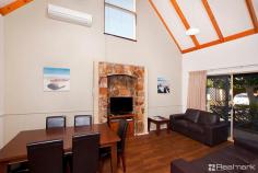  14/12 Dunn Bay Road, DUNSBOROUGH 6281, WA 6281 $330,000 This affordable funky little chalet is right in the middle of a metropolis of restaurants, bars, coffee shops and boutiques. Everything is on your doorstep. Leave your car at home and soak up the lifestyle of the best little holiday village in the southwest. The newly renovated chalet sleeps six and is sold on a WIWO basis. There is a main bedroom downstairs and a new kitchen and bathroom. The kids will love the loft which is reached by a timber staircase. This fully managed resort has an indoor heated swimming pool, spa and sauna, all of which are situated next to a relaxing Balinese garden with timber decking’s and sun lounges 