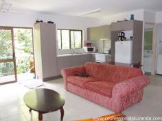  11/40 Coondoo Street Kuranda Qld 4881 $230,000 neg Hands down one of the best buys in Kuranda Unit - Property ID: 704811 Anyone that knows Kuranda knows that units are like hens teeth and vary rare to find. Professionals Kuranda are now offering a chance to secure yourself one of these units. Located in the heart of the village this two bedroom unit is spacious and has a free flowing sizable floor plan. This could be a great investment or just a great place to call your own. Many features include: Open plan Newly renovated New Kitchen New Bathroom New tiles throughout Built ins in bedrooms Back patio Security screened Back unit - so private than others in the complex only 12 units in complex Under cover parking  Lock up storage cage This unit has a tenant in place so income is assured from day one.  Easy walking distance to everything in Kuranda  Don't delay !!! Kuranda should boom when Aquis Great Barrier Reef Resorts starts and then it will be too late to purchase anything in this price range 