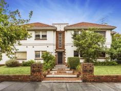  3/14 Orrong Road Elsternwick Vic 3185 'Hamilton Court' The jewel of Elsternwick. Circa 1935 This elevated ground floor period showpiece offers a wonderful way of living. A rare opportunity and moments from all of Elsternwick's main attractions, this jewel is kept divinely private by its charming garden surroundings. Street front appeal, exceptional room sizes, garden outlooks, superb period detail and a lock up garage enhance the privilege for both owner occupiers and investors alike.  - 	 Magnificent period style apartment. - 	 5 excellent rooms. Approximately 85.7m2. - 	 Up to 2 bedroom accommodation. - 	 Superb living area (Gas heating). - 	 Sunroom/Separate dining room. - 	 Functional kitchen with s/steel appliances. - 	 Period style bathroom. - 	 Well located lock up garage. - 	 Prestige position close to all amenities. - 	 Superb period detail, polished floorboards, stained wood work, ornamental light fittings. Property Code: 2100 