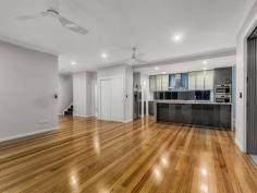  1 Sovereign Place Bridgeman Downs Qld 4035 If waiting for your new home to be built is not in line with your level of patience, then this superbly built and recently completed home is exactly what you are looking for. This double storey home, recently completed in 2014 has attention to detail written all over it, with the owners meticulous attention to the construction of their home. As transfers demand, their loved property is now presented to the market for the first time. Set on 473sqm of low maintenance land, with the home set to one side in a clever design, this North Easterly facing property is modern and edgy and will tick all of your wants and needs. Presenting with 4 bedrooms, The Master Suite with walk through robe, edgy, dual sink, caesar stone top vanity with frameless glass, double shower with multiple shower heads, and luxury at every turn. The other 3 bedrooms all have ceiling fans, built ins and are generous in size. The family bathroom is also edgy, with ceasar stone tops in keeping with the design of the home, and is centrally located. Also on the upper level is an informal lounge, giving direct access to the glass framed verandah with views to the East and the North. At the top of the stairs is a conveniently located study nook. On the lower level you are spoilt for choice. A delightful media room, a home office, a large light filled family room. Superb solid timber floors (Tasmanian Oak) throughout link to the glass framed inground magna pool across a blackbutt hardwood deck and undercover alfresco area. The centrally positioned kitchen is a chefs delight in every respect. With Caesar Stone benchtops, island style bench with Bosch Stainless Steel appliances, gas cooktop, electric oven, steam oven, stainless steel rangehood and dishwasher, it will be your kitchen that rules! A huge walk in pantry, double fridge space, glass fronted and 2 pak cabinetry and cupboards and storage in abundance make this an absolute chefs delight in every respect. Additionally, the home has been wired and ducted ready for Ducted Airconditioning, has double auto garaging with direct, secure access to the home, a downstairs powder room, laundry with caeser stone benchtops and 2 pak cabinetry, pool pavillion adjacent to the pool area, full rendered walls and fencing around the entire perimeter with every detail of the home complete. With the builders warranty in place and some appliance warranties still to run, this fully completed home will suit the most fastidious buyer.  Upper Level  1 Master bedroom, ensuite, walk through robe, balcony, ceiling fan 3 Bedrooms, built-ins, ceiling fan  1 Family bathroom  Living area, access to balcony  Study nook  Lower Level  Kitchen with stonetop benches, gas cooktop Media room  Spacious living area & dining area Pool pavillion  Powder room  Laundry  473m2 block  Undercover entertaining deck with blackbutt hardwood Swimming pool  Double car garaging 