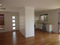  5/14 Wattle Drive Yamba NSW 2464 $299,000 PURE & SIMPLE Designed with simple uncluttered lines in mind. Space is featured in this well planned two bedroom unit. Styled to suit an executive couple or singles lifestyle, the open plan lounge dining kitchen features timber floors throughout. Featured in your own private yard, the large covered timber deck which captures the morning sun, combined with the open plan living allows ample space for those special occasions.  The neutral palette of the kitchen features stainless steel accents to enhance the modern style and functionality of this space. Incorporating, ceramic stove, underbench oven, rangehood, large fridge space, corner pantry, double stainless steel sink. The light and airy bedrooms both have built in robes which feature coastal textured doors and timber venetian blinds for added style.  The good sized bathroom provides shower and separate bath, vanity, and is enhanced by feature tiles. The galley style laundry has ample storage, and sliding glass external doors.  Complete with remote control single lock up garage. Contact the marketing agent to arrange your viewing of this modern and sophisticated home with enormous appeal. Denise Gillies 0414 857 855 or Michelle Gillies 0403 188 385, or 6646 2400. Property: 	 Unit Bedrooms: 	 2 Bathrooms: 	 1 Parking: 	 1 Zoning: 	 R3 Medium Density Residential Council: 	 Lot 5 SP 79751 