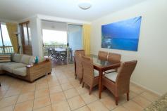  28/11 Samarinda Drive Point Lookout Qld 4183 $795,000 OCEAN SIDE APARTMENT The surf's up and luxury ocean side living awaits in this superb stylish apartment overlooking Main Beach. The million dollar view from this first floor 3 bedroom apartment comes at a much lower price. Situated in the Northern wing of the Whale Watch Ocean Beach Resort this spacious unit is literally a stone's throw to the sand and surf. The bright and airy interior features large windows maximising the stunning views. A large open plan kitchen with stainless steel appliances and granite bench tops overlooks the living/dining area which extends out to the covered patio, capturing never-to-be-built-out views stretching from Point Lookout to Jumpinpin. There are 3 spacious bedrooms, all with built-ins and a bath in the large ensuite off the main bedroom. All bedrooms opening out onto the balcony.  On-site amenities include secure parking, gymnasium, pool and bbq area and friendly on-site managers. The apartment is being sold fully furnished with the convenience of a lift from the car park with direct access to this 1st floor apartment. This spectacular location is only a short walk to Main Beach, cafes, transport, shops and the Gorge walk.  