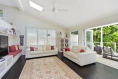  62 Ronald Ave Greenwich NSW 2065 Stunning Family Home - Impeccably Designed Stunning family home that could be straight out of ‘Home Beautiful’ magazine. Fall in love with this exceptional residence.  Enjoy the peaceful and tranquil setting overlooking terraced gardens with a breathtaking bushland backdrop.  Newly renovated throughout to the highest of standards providing the ultimate in relaxed living. Warmth, space, style, light, ample storage and fitted cabinetry throughout – impeccably designed. Sophisticated living areas combine style and practicality – an effortless home flows onto a large, partly covered deck overlooking the stunning terraced gardens. Expansive, sleek, gourmet kitchen with caesarstone benchtops and european appliances. Beautiful, light-filled airy master bedroom with huge ensuite – ‘his & hers’ basins, marble vanity, bath & shower with travertine stone tiles. Main bathroom with freestanding bath, shower and caesarstone vanity. Easy access to bus route to ferry and a stroll to Pacific Highway and Greenwich Primary School. Walking distance to St Leonards Station. Features Polished oak floorboards throughout Spacious internal laundry / linen storage Underfloor heating Built-in wardrobes Plantation shutters Gas fireplace Landscaped gardens Double lock-up garage Huge under-garage storage Brand-new ‘Cyclone’ spa pool with built-in deck seating 