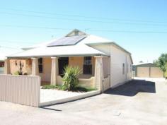  635 Chapple Ln Broken Hill NSW 2880 $195,000 Comfortable Living This home has undergone some renovations and has been completely refreshed with the result being a lovely, easy care and welcoming home. Offering 3 good bedrooms with built in robes, good size lounge room with polished floorboards and gas heating, modern style kitchen and dining room with dishwasher and stainless steel gas cooking/range hood, office, large bathroom, sunroom and laundry with linen press. The home has had new gyprock inside, insulated roof, new colorbond on the sides and rear of the house, new wiring and plumbing, updated metre box, new 21L Bosch Gas Hot Water system and solar panels. The yard is easy to enjoy with a good back verandah for entertaining, garden/grass area and a double steel frame garage with 2 roller doors and front access. Perfectly suited to anyone looking to move straight in with no work required.   Property Snapshot  Property Type: House Construction: Wood Iron Features: Aircooling - Evaporative Alarms - Smoke Alarms Ceiling Fans Close To Pool Close to Schools Dining Room Dishwasher Floors - Carpeted Floors - Polished Boards Garage - Double Gardens - Established Heating - Gas Linen Press Lounge Parking - Off Street Robes - Built-In Robes Security Doors Security Screens Solar Panels Study/Office Sunroom Toilet - Additional External Toilet - Located In Bathroom Verandah - at back Verandah - at Front 