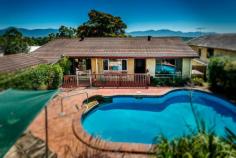  61 William St Bellingen NSW 2454 $545,000 Property ID 	 8837123 Bedrooms 	 4 Bathrooms 	 2 Garage 	 1 Land Size 	 588.10 m2 Balcony 	 Yes Broadband 	 Yes Built In Robes 	 Yes Courtyard 	 Yes deck 	 Yes Dishwasher 	 Yes Fully Fenced 	 Yes Hot Water Service 	 Yes Outdoor Ent 	 Yes Pay TV 	 Yes In Ground Pool 	 Yes Reverse Cycle 	 Yes Split System 	 Yes This 4 bedroom, 2 bathroom home set at the top of William Street is in one of Bellingen's most sought after positions with a perfect North East aspect and extensive mountain views. This property enjoys cool summer breezes, plenty of winter sun and is just 900m to the heart of Bellingen. With open plan living /dining, recently renovated kitchen, in ground pool and large covered deck it is an ideal Bellingen property.  As you climb William Street to this property you'll imagine the view when you get there will be spectacular and you won't be disappointed. Step through the front door into the carpeted living/dining area (9x5m) and you will immediately be drawn to the rear covered deck and those magnificent mountain views.  The timber kitchen adjoins and offers plenty of bench, cupboard and drawer space together with Smeg convection cook top and Fisher & Paykel electric oven and grill. There's a Miele dishwasher and a double stainless steel sink that enjoys more of those lovely mountain views...,,,,,what a place to do the washing up!  Are you into watching movies on a big screen at home, or would you like to be? Well, good news for you, then.....because included in the sale of this property is the projector and large movie screen in the lounge room Down the hall now, on floating timber floors, we find bedroom 2 (3.5x3.5m) which is carpeted, has built in robe, built in desk/dressing table, and views to the paved pool area and garden outside. Speaking of the gardens, I'm very pleased to let you know that the gardens here require minimum maintenance, thanks to the fact that they have been sensibly propagated and are not too extensive. Next we find bedroom 3 (3.5x3.5m), also carpeted with built in robe and views to the pool and garden, followed by bedroom 4 (5x3.5m) which is currently used as a study, has painted concrete floors and direct access to the carport - ideal for seeing clients in your home office or treatment room. The main bedroom (4x4m) is carpeted and capitalises spectacularly on those magnificent mountain views. It also has a generous built in robe, together with the ever handy and somewhat luxurious ensuite bathroom, offering shower, vanity and dual flush toilet.  The main bathroom is cleverly central to all the bedrooms and offers a shower over your very own spa bath for pampering yourselves at any time you like, together with a double sink vanity unit and dual flush toilet.  Outside now, the pool is a great hot weather asset for kids and adults alike, and has been very popular with the current owners. Please note that it does currently need a new vinyl liner and some re-paving, which has been allowed for when setting our selling price. Still outside, the tiled, covered back deck with extensive mountain views is a major asset for this property and needless to say, is one of the favourite 'rooms' in the house.  So there you have it - an excellent family home in a perfect position in one of Bellingen's most sought after streets. Could it be the property for you?  Call to view at a time that suits you. Inspections are by appointment - Guy Saddleton 0490 456 290. Floor plans and information sheet available on request - note all measurements in text and plans are approximate. 