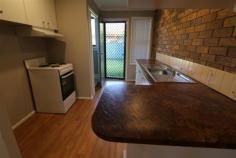  2/3 Simpson Terrace Singleton NSW 2330 $190,000 SPOTLESS 2 BEDROOM SECURE UNIT..DUCTED AIR..QUIET SETTING!! Beautifully presented with recent refurbishment presents this 2 bedroom unit in A1 condition!! Exceptional value in a quiet complex of just 10 units..North facing entry via lock up lawned courtyard with gardens and lock up carport for easy access into the unit..covered patio entry..ducted air throughout..2 bedrooms both with 4 door robes..separate wc to bathroom with separate shower + bath..double door linen..open light living area onto galley kitchen with breakfast bar, overhead cupboards and Chef appliances..separate laundry..lovely fully enclosed back yard..great value here with quick possession, or arrange a tenant upon exchange of contracts!! Council Rates $1221 p/a Strata Levy $486 p/ 