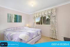  26 Alamar Cres Quakers Hill NSW 2763 3 beds | 1 baths | 1 cars For Sale Price: Offers over $585,000 Christmas has come early with this lovely north facing 3 bedroom home that offers space, comfort and ease of living. Situated on the high side in a quiet street and close to transport this makes a great buy for a first home buyer or investor! Features are - 3 good sized bedrooms - Master bedroom with built-in - Open planned living area with split system air conditioning - Large sunroom offering a second living / entertaining area - Spacious backyard with a large garden shed - Lock up garage with Internal access Get in quick, houses like this don't last! with the vendor screaming sell its a perfect way to end the year. Call Sky Property today! Property Overview Property ID: 1P0088 Inspection: As Advertised or by Appointment Property Type:House Garage:1 Features Air Conditioning Built-In Wardrobes Close to Transport Close to Shops Close to Schools Ensuite 