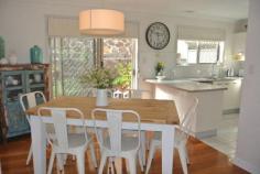  5/45 Cambridge St Carina Heights QLD 4152 Offers High $400K's Property ID 34207 Have you been looking for something that just feels "right" when you walk through the door for the first time?  We welcome you to inspect this two storey townhouse, which is presented beautifully by a very houseproud owner. From the entry you will feel a homely, yet modern atmosphere, created by the Australian Blackbutt polished hardwood floors, and the classic white Plantation shutters throughout. You will find living and entertaining easy, with proper lounge and dining areas, leading outside to the pet friendly courtyard, which also is bigger than you may expect. The kitchen is light and airy, private, and overlooks the outside. Complete with full pantry, stainless steel oven and dishwasher, it fresh and ready to move into straightaway. Upstairs, you will find two good sized bedrooms, with the master including a walkin robe, and the renovated bathroom, finished with Italian tiles and double vanity. You have to appreciate the extras this property has, such as a proper separate laundry and toilet also downstairs as well as plenty of storage space. Its a small complex of only 6, with low body corporate fees, at approximately $2000 per year. Don't miss out on this one, you won't find another that feels the same 