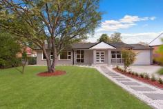  70 Woodbury Rd St Ives NSW 2075 Auction this Saturday, May 9th 12:30pm On Site This newly renovated, single level contemporary home on an impressive 1088sqm level block showcases luxurious open plan interiors & expansive child-friendly gardens.  Conveniently located within walking distance to Brigidine College, St Ives Park Primary, local shops city buses, parks & restaurants, it offers the perfect balance of sophisticated indoor living & relaxed alfresco entertaining. Ideal for growing families looking for space, sleek modern living spaces, & a relaxed lifestyle, this well presented, north facing home is ready to be enjoyed. Chic, modern interiors boasting impressive tiled entry with double doors flowing to light-filled sitting room. Sleek, sundrenched modern kitchen with stone island bench & Miele appliances opens to alfresco, paved courtyard & extensive gardens. Stylish open plan family living/casual dining with beautiful oversized floor tiles; separate formal dining. Four good-sized carpeted bedrooms with built ins, two with well-appointed modern en-suites; contemporary family bathroom. Spacious, open plan study; two-zoned ducted reverse cycle air conditioning in living areas & bedrooms; split system air conditioning in kitchen. Large alfresco courtyard for entertaining; fully enclosed rear gardens with park-like level lawns, perfect for young children & pets. Sophisticated, modern inclusions throughout the home in crisp, neutral tones for the ultimate in contemporary living. Manicured front gardens with level lawns; two car parking; relaxed, single level living in sought after pocket of St Ives close to elite schools, parks & shops. DISCLAIMER: The information contained herein has been provided by our Principal and third parties, which we merely pass on without any representation or warranty given, intended or implied by us as to its correctness and with no liability accepted by us in this regard. You must rely upon your own enquiries as to its accuracy or otherwise 