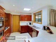  85 Thornton Dr Greenwith SA 5125 $495,000 - $515,000 Quality 4 Bedroom Family Home Family home with privacy for the adults and plenty of room for the children * Formal lounge and dine * Solid wood kitchen with an abundance of cupboards, fitted to maximise storage * Open plan casual living with gas heating * Spacious master bedroom with ensuite and walk in robe * Bedroom 2, 3 and 4 are all large with built in robes * Floating timber floors * Ducted evaporative air conditioning * Year round outdoor entertaining under the gabled verandah with café blinds * Single width carport with room for parking 3 cars with automatic door * Easy access to buses, Highland Shopping Centre, Our Lady of Hope and Greenwith Primary Schools, parks, walking trails and playgrounds RLA 208516   Property Snapshot  Property Type: House Aspect Views: Parks Construction: Brick Veneer House Size: 183.00 m2 Land Area: 900 m2 Features: Alarm Built-In-Robes Close to schools Close to Transport Dining Room Dishwasher Ensuite Established Gardens Family Room Fenced Back Yard Formal Dining Room Formal Lounge Fully Fenced Yard Garden Shed Gas Remote Control Garaging Undercover Entertainment Area Verandah Walk-In-Robes 