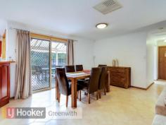  85 Thornton Dr Greenwith SA 5125 $495,000 - $515,000 Quality 4 Bedroom Family Home Family home with privacy for the adults and plenty of room for the children * Formal lounge and dine * Solid wood kitchen with an abundance of cupboards, fitted to maximise storage * Open plan casual living with gas heating * Spacious master bedroom with ensuite and walk in robe * Bedroom 2, 3 and 4 are all large with built in robes * Floating timber floors * Ducted evaporative air conditioning * Year round outdoor entertaining under the gabled verandah with café blinds * Single width carport with room for parking 3 cars with automatic door * Easy access to buses, Highland Shopping Centre, Our Lady of Hope and Greenwith Primary Schools, parks, walking trails and playgrounds RLA 208516   Property Snapshot  Property Type: House Aspect Views: Parks Construction: Brick Veneer House Size: 183.00 m2 Land Area: 900 m2 Features: Alarm Built-In-Robes Close to schools Close to Transport Dining Room Dishwasher Ensuite Established Gardens Family Room Fenced Back Yard Formal Dining Room Formal Lounge Fully Fenced Yard Garden Shed Gas Remote Control Garaging Undercover Entertainment Area Verandah Walk-In-Robes 