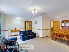  85 Thornton Dr Greenwith SA 5125 $495,000 - $515,000 Quality 4 Bedroom Family Home Family home with privacy for the adults and plenty of room for the children * Formal lounge and dine * Solid wood kitchen with an abundance of cupboards, fitted to maximise storage * Open plan casual living with gas heating * Spacious master bedroom with ensuite and walk in robe * Bedroom 2, 3 and 4 are all large with built in robes * Floating timber floors * Ducted evaporative air conditioning * Year round outdoor entertaining under the gabled verandah with café blinds * Single width carport with room for parking 3 cars with automatic door * Easy access to buses, Highland Shopping Centre, Our Lady of Hope and Greenwith Primary Schools, parks, walking trails and playgrounds RLA 208516   Property Snapshot  Property Type: House Aspect Views: Parks Construction: Brick Veneer House Size: 183.00 m2 Land Area: 900 m2 Features: Alarm Built-In-Robes Close to schools Close to Transport Dining Room Dishwasher Ensuite Established Gardens Family Room Fenced Back Yard Formal Dining Room Formal Lounge Fully Fenced Yard Garden Shed Gas Remote Control Garaging Undercover Entertainment Area Verandah Walk-In-Robes 