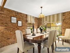  36 Fortescue Grove Vermont South VIC 3133 Property Information Open Home Dates: Thursday 30 Jul 7:00 AM - 7:01 AM With its highly decorative solid brick design, leadlight windows and ornate English gardens, this is the family home that moves you up in the world. Rounding the corner of popular Weeden Dve and Fortescue Gve, the majestic double storey residence puts you just steps from Holy Saviour, Biralee Pre-School and Weeden Heights, with beautiful views across Billabong Park from the upstairs bedrooms. Indulge yourself with 5 bedrooms, 2 luxury porcelain tiled bathrooms with hideway in-wall toilets, a sandstone paved outdoor entertainment with a spa amid the ferns, and a top floor verandah fronting the master bedroom. A sophisticated kitchen glistens with black granite benchtops, splashback and Blanco appliances; formal living beckons with an open fireplace with wood storage, and the rumpus is relaxation ready with an in-built bar and easy access to the guest toilet. Traditionally styled with colonial windows and corniced ceilings, this is a home which offers rustic charm, yet delivers the contemporary comfort and convenience of a double remote garage with high roof, security alarm and central heating and cooling. Such a grand floor plan won't escape notice on this highly prized corner close to schools, the bus and tram stop, and Vermont South shopping centre. Property Type 	 House 