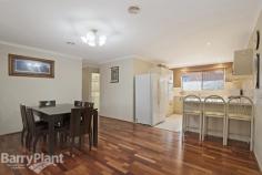  41 Elstar Rd Narre Warren VIC 3805 $390,000 Price Guide: $390,000 Plus Buyers   |  Type: House  |  ID #309648 Easy Living in Perfect Position Sale by SET DATE 1/9/2015 (unless sold prior) Be captivated with this securely positioned home located on the north side of the Princes Highway. Beautifully presented behind a white picket fence this property offers an easy care, convenient lifestyle. An abundance of natural light flows throughout the practical floor plan. The lounge room is positioned to the front of the property and is complemented by an open fire place and brick feature wall and overlooks the private front garden setting. The airy and spacious kitchen has plenty of cupboards as well as a breakfast bar and overlooks the generous dining space which leads out to the outdoor entertaining area; the perfect setting to sit down and enjoy throughout the warmer months. The master bedroom is situated to the rear of the home and is complete with ceiling fan, a walk in robe and en-suite. The further 3 bedrooms all have built in robes and is serviced by the secondary bathroom. Further features include double lock up garage with internal access, ducted heating and split system cooling. With access to the Monash Freeway nearby, local schools within walking distance, and public transport within easy reach this property offers it all! Act quick to inspect before its sold! Features Split System Air Con Ducted Heating Gas Heating Outside Spa Air Conditioning 