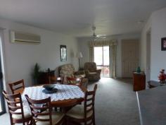  6/37 Echuca Street Moama NSW 2731 $225,000 Finders Keepers This absolutely centrally located brick veneer unit provides all things wonderful amongst a delightful low maintenance garden setting.  The home comprises of two sizeable bedrooms, both with built in robes and ceiling fans. A comfortable lounge is at the front of the home which flows to the functional kitchen which includes gas appliances and square set cornice. The three piece bathroom is light and bright.  The home has been finished with a reverse cycle split system in the center of the home for the luxury of heating and cooling. From the laundry you have access to a small private secure rear yard which includes a handy garden shed.  The home offers the safety of a lockable single car garage which has a full open end that allows double length parking.  Ideally suited to retirees or the smart investor, it is positioned just a short stroll to cafes, close to public transport, parks and local schools. This often sought after but rarely found sensibly priced property won't last long. 