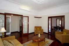  8A Barrett Street Wembley WA 6014 $999,000 THIS ELEVATED 1940'S CLASSIC WILL PLEASE CHARACTER LOVERS AND MODERNISTS ALIKE Open Sat 24/10 12.15-1PM When the beautiful features of the 1940's combine with up-to-date practicality, the results are amazing. Leadlight doors and windows are offset by modern Bi-folds, one of the bathrooms is sleek and contemporary, while the other has a romantic feel with a clawfoot bath and original wash basin and a minimalistic black and white palette. There is nothing 1940's about the kitchen though. It is fabulously 'now' with floor to ceiling storage, a clean-lined functionality with caesar stone workbench and stainless steel appliances. Plus as the fridge fits the space so perfectly, it is included in the sale.  There are 2 separate living areas and a formal dining area that is perfect for dinner parties or family meals. With High ornate ceilings, and sensational polished floorboards throughout, the light is fairly bounced around the home, enhanced by the beautiful leadlights in the doors and windows. Plus, with a street appeal that is sure to delight, this home has the lot!  COMPRISING • 	 3 bedrooms, 2 bathrooms & powder room • 	 Formal lounge and formal dining • 	 Open plan casual living with bi-fold doors to courtyard • 	 Beautifully designed kitchen FEATURES • 	 Ducted Air-conditioning • 	 Gleaming jarrah floors throughout living spaces • 	 Security system • 	 Reticulated back and front • 	 Electronic shade sail • 	 Gas appliances • 	 Plenty of built-in storage • 	 Leadlight windows and doors • 	 High ceilings and feature fireplace • 	 Dishwasher and fridge • 	 Undercover parking The location of this home is superb. If you cannot afford the huge prices that Subiaco commands, then this is the next best thing as this classic is right on the border. Thus you can enjoy all the delights of both suburbs from excellent shopping, cafes, schools and parks as well as having easy access to the city. AGENTS COMMENT With its pristine condition, copious added extras and brilliant location, this 3 bedroom 2 bathroom would suit executive buyers and families alike. Shire rates: $2247 pa Water rates: $1189 pa Open Times Saturday, 24 Oct 2015 12:15 pm- 1:00 pm Property Features Air Conditioning Property Details Price 	 From $999,000 State 	 WA Region 	 Western Suburbs Suburb 	 Wembley Postcode 	 6014 Property Type 	 House Bedrooms 	 3 Bathrooms 	 2 Carspaces 	 2 Land Size 	 360 Square Metres Open Times 	 Saturday, 24 Oct 2015 12:15 pm - 1:00 pm 