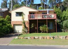  55 Ida Rodd Dr Eden NSW 2551 358000 Position your family in this popular carefree area just a short 300m level walk to magnificent Cocora Beach and playground. This home is much bigger than it looks featuring 4 bedrooms plus a study, all with built-ins and an ensuite to the master. Up top it offers open plan living and dining that opens up to a sunny timber deck out front and a covered rear BBQ deck that is level with the backyard. Downstairs boasts a large 2nd living room with wood heater, 3rd bathroom, big laundry, lots of storage cupboards and internal access to the single lock up garage with remote door. The home has a delightful outlook to a bush and lagoon reserve across the road and the soothing sound of waves from the beach will be clear at night. This is affordable beachside living with great potential for first home buyers or as a family holiday home or investment property with tenants already installed! Go beachside, you deserve it. DeckOutdoor entertainment areaBalconyWood heater300m to BeachReserve outlook3 BathroomsGreat StorageLevel BackyardLevel Walk to BeachGreat areaElectric stoveRange hoodElectric hot water system Bedrooms 		 4 Bathrooms 		 3 Garages 		 1 Land Area 		 780 m2 