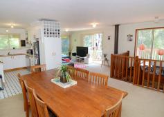  55 Ida Rodd Dr Eden NSW 2551 358000 Position your family in this popular carefree area just a short 300m level walk to magnificent Cocora Beach and playground. This home is much bigger than it looks featuring 4 bedrooms plus a study, all with built-ins and an ensuite to the master. Up top it offers open plan living and dining that opens up to a sunny timber deck out front and a covered rear BBQ deck that is level with the backyard. Downstairs boasts a large 2nd living room with wood heater, 3rd bathroom, big laundry, lots of storage cupboards and internal access to the single lock up garage with remote door. The home has a delightful outlook to a bush and lagoon reserve across the road and the soothing sound of waves from the beach will be clear at night. This is affordable beachside living with great potential for first home buyers or as a family holiday home or investment property with tenants already installed! Go beachside, you deserve it. DeckOutdoor entertainment areaBalconyWood heater300m to BeachReserve outlook3 BathroomsGreat StorageLevel BackyardLevel Walk to BeachGreat areaElectric stoveRange hoodElectric hot water system Bedrooms 		 4 Bathrooms 		 3 Garages 		 1 Land Area 		 780 m2 