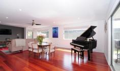  4 Seagrass Avenue Vincentia NSW 2540 $665,000 ULTIMATE STYLE - TREAT YOURSELF Modern contemporary design with inspiration drawn from the relaxed coastal lifestyle and the ambiance of the surrounding native bushland. Located within 1-3 minutes of schools, sporting fields, leisure centre, medical services, new Woolworth's shopping complex and most importantly Jervis Bay's pristine beaches. Architectural in design, quality construction. Stunning polished timber floors throughout. Beautiful granite kitchen with butler's pantry. Seamless flow from kitchen to dining & living. Media/2nd living opens to the alfresco diner. King size beds all with BIR and ceiling fans. Master suite with generous high end ensuite, walk in robe that most only get to dream of and office where you could work from home. Double garage with handy single drive through. Sits prominently on a large 598m2 corner block.   This home has been thoughtfully designed and meticulously constructed. There have been no expenses spared and no corners were cut, offering the best finishes to suit the style and location. 