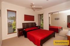 19 Grove Creek Cl Reedy Creek QLD 4227 Surrounded by nature Property ID: 9232061 Upon entering this home the hardwood timber floors create an immediate warm and inviting ambience and lead you to the ground level living spaces and bedrooms. Entering the large living/dining area one can only be impressed by the soaring raked ceilings and large windows with 180 degree views of the bush canopy.  This home is positioned to capture the cooling breezes channelled up the adjacent valley and is supplemented by split cycle air conditioning which cools the whole home and enhances your year round comfort. Adjacent to the open plan living/dining is the spacious chef’s kitchen with stone bench tops, quality stainless steel appliances and ample bench space plus a butler’s pantry to make sure entertaining on a grand scale is accomplished with ease. The living/dining area opens to the large rear verandah which gives you plenty of room for alfresco dining under roof whilst enjoying views of the nature reserve beyond … let the birds provide the music! To the left of the entrance is internal access to the auto double lock up garage and just beyond this is a good sized study/ home office with a lovely view over the pool and nature beyond. To the right of the entrance is a Media/Library or 2nd living area, two large bedrooms with mirrored robes, served by a 3 way bathroom with quality fixtures consisting of a large bath and shower room with vanity and large linen cupboard, separate toilet and separate vanity area serving the wc.  Timber stairs lead downstairs to a fully tiled rumpus room which opens to the huge patio area and overlooks the swimming pool so you can keep a keen eye on all. Behind the rumpus is a guest bathroom and a large family laundry. To the right down the hall is a guest bedroom then a private master suite with a generous ensuite with separate powder room. Walk through the Harry Potter door under the staircase to the huge workshop and storage area, perfect for wine cellering or for the handyman. You wont miss the 10,000ltr water tank down here either. This workshop area also has side access. Below the house is the terraced garden comprising a modest orchard of fruit trees, vegie plots and Australian natives planted abundantly to bring the native birds into the property. This is a contemporary style home with nature abounding and offers a tranquil lifestyle to enjoy and unwind with your family and friends. The “Observatory” is an award winning Stocklands estate with parks and play areas to explore and with views which capture the Surfers Skyline and beyond to the Pacific Ocean. This home is at the foothills and is only minutes away from shops, schools, rail & M1. This is the first time this home has been offered for sale as the owners are downsizing and have purchased close by. They are hoping you too will love the ambience of their home and the aviary in which they live. We look forward to your successful private tender before its close on 19th February 2016 by 5pm. 